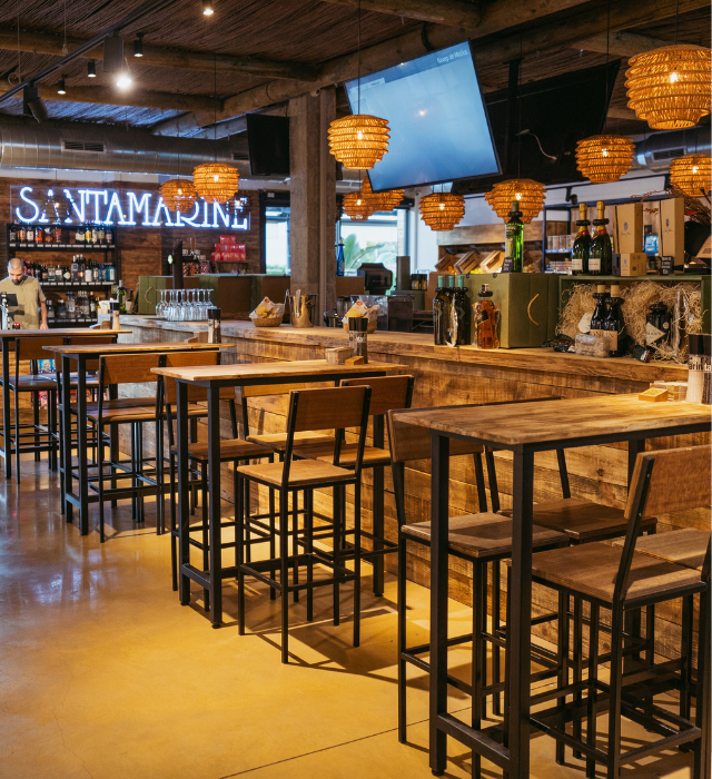 santamarine interior sillas